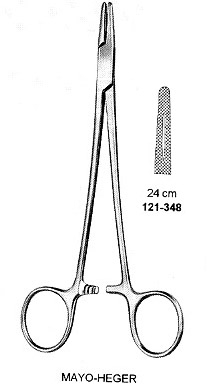 Needle Holder, Mayo-Heger